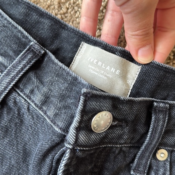 Everlane Denim Cut Off Organic Cotton Black Shorts - Picture 3 of 9